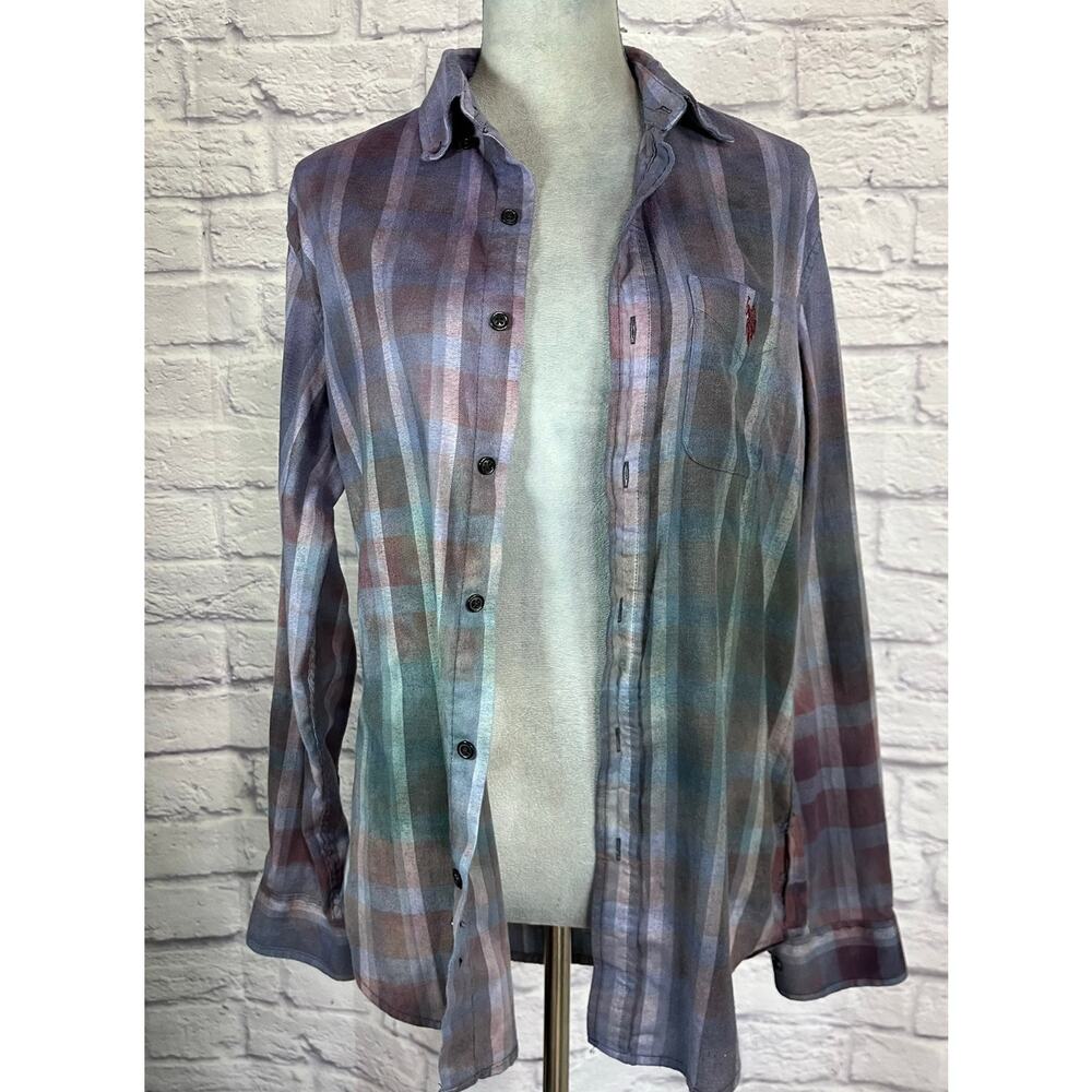 Reworked/upcycled flannel shirt- SKU B2027